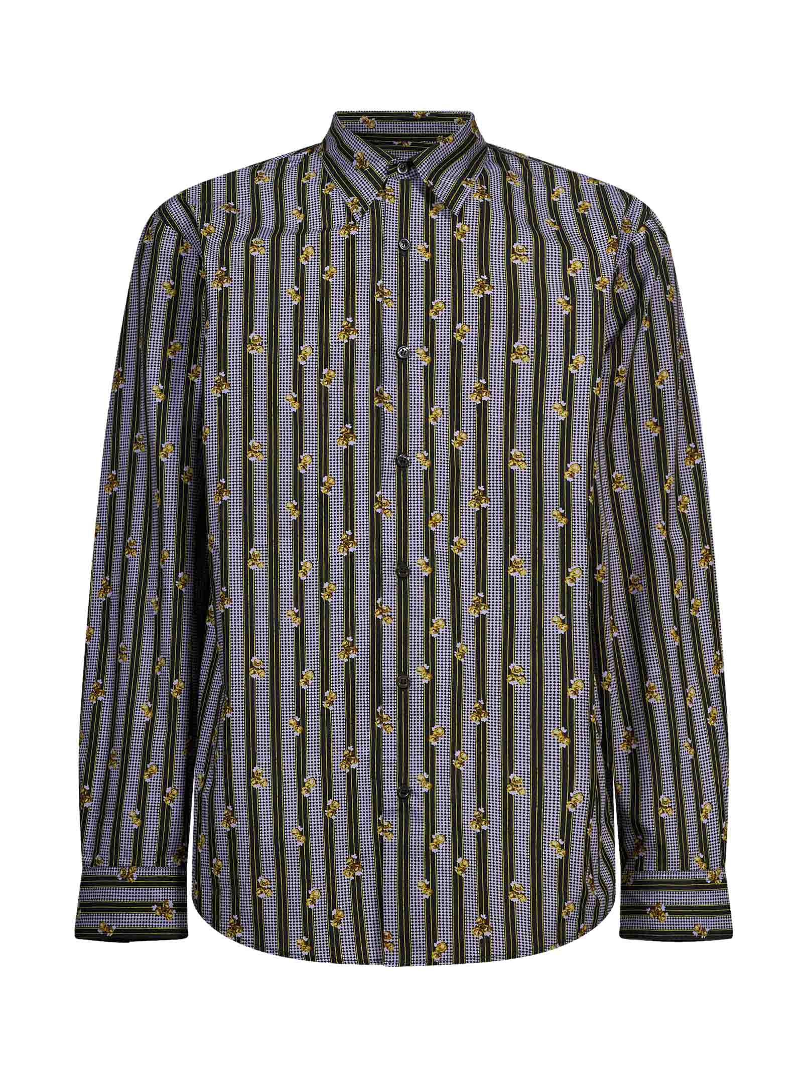 Camicia in cotone stampata multicolor 