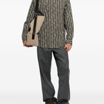 Camicia in cotone stampata multicolor 