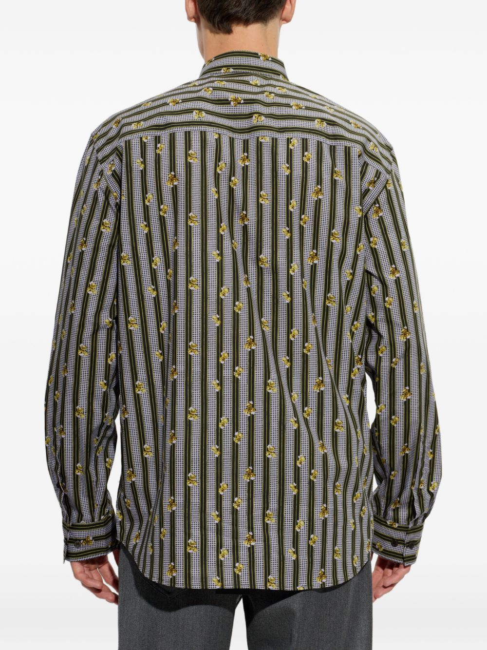 Camicia in cotone stampata multicolor 