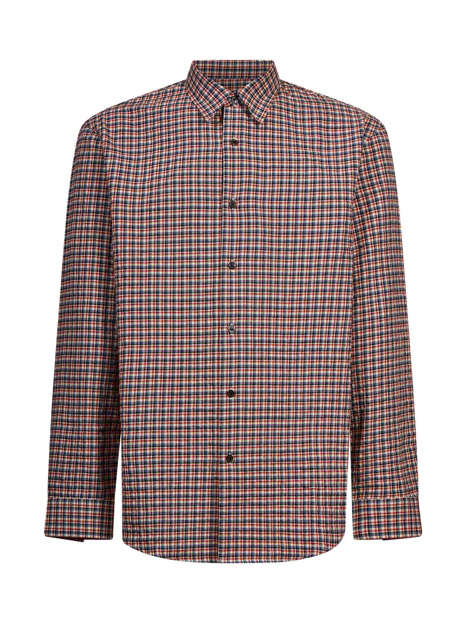 Camicia in cotone check multicolor 