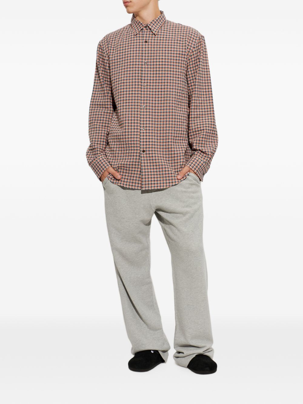 Camicia in cotone check multicolor 