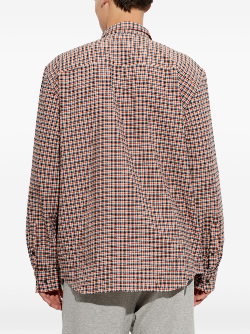 Camicia in cotone check multicolor 