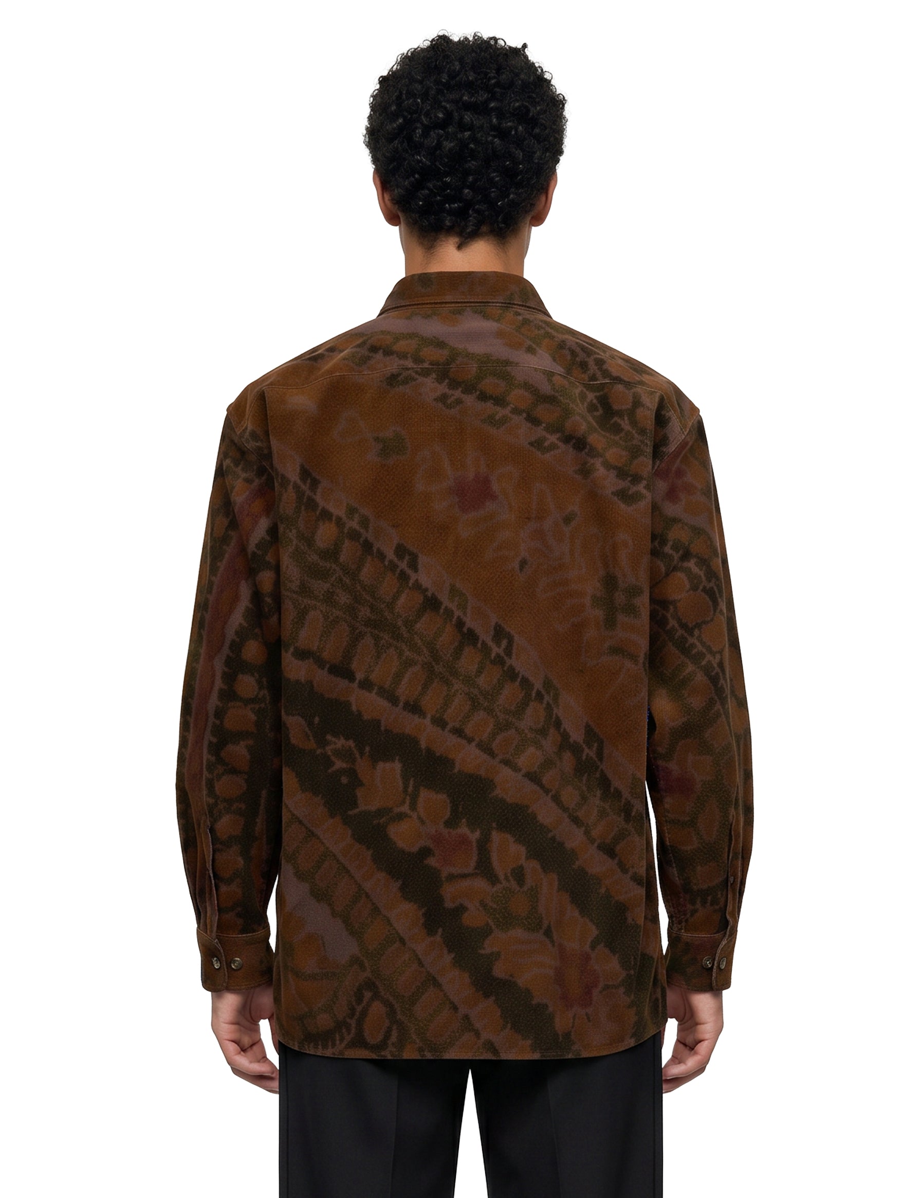 Camicia con stampa all-over multicolore 
