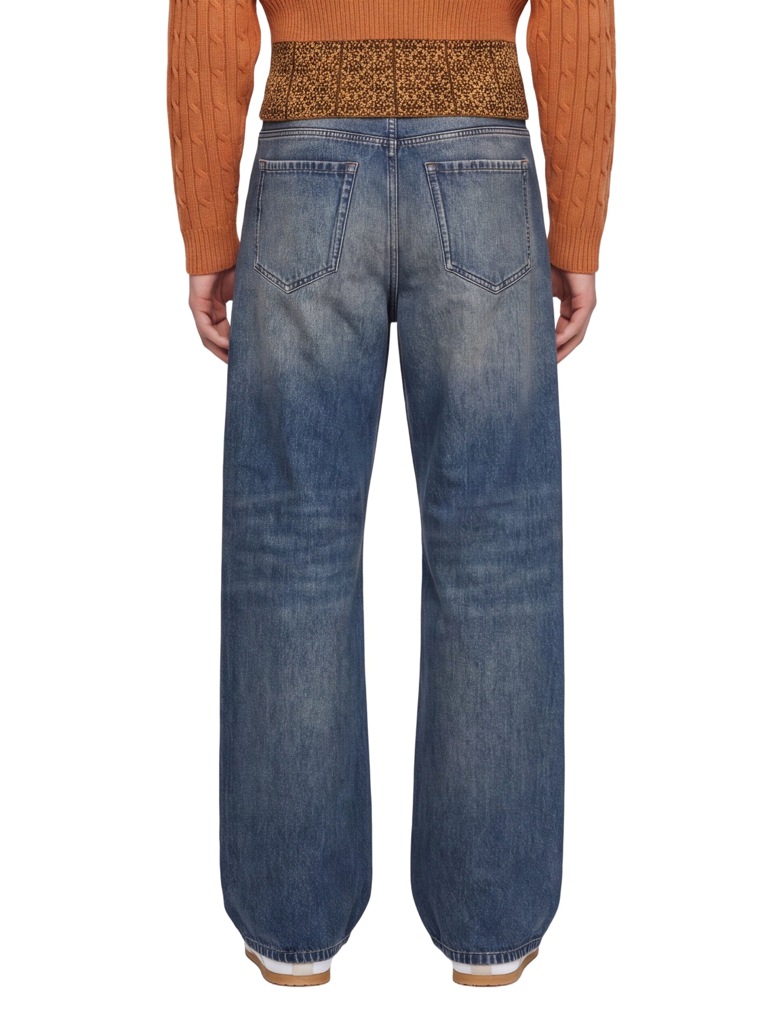 Jeans a gamba dritta in blu 