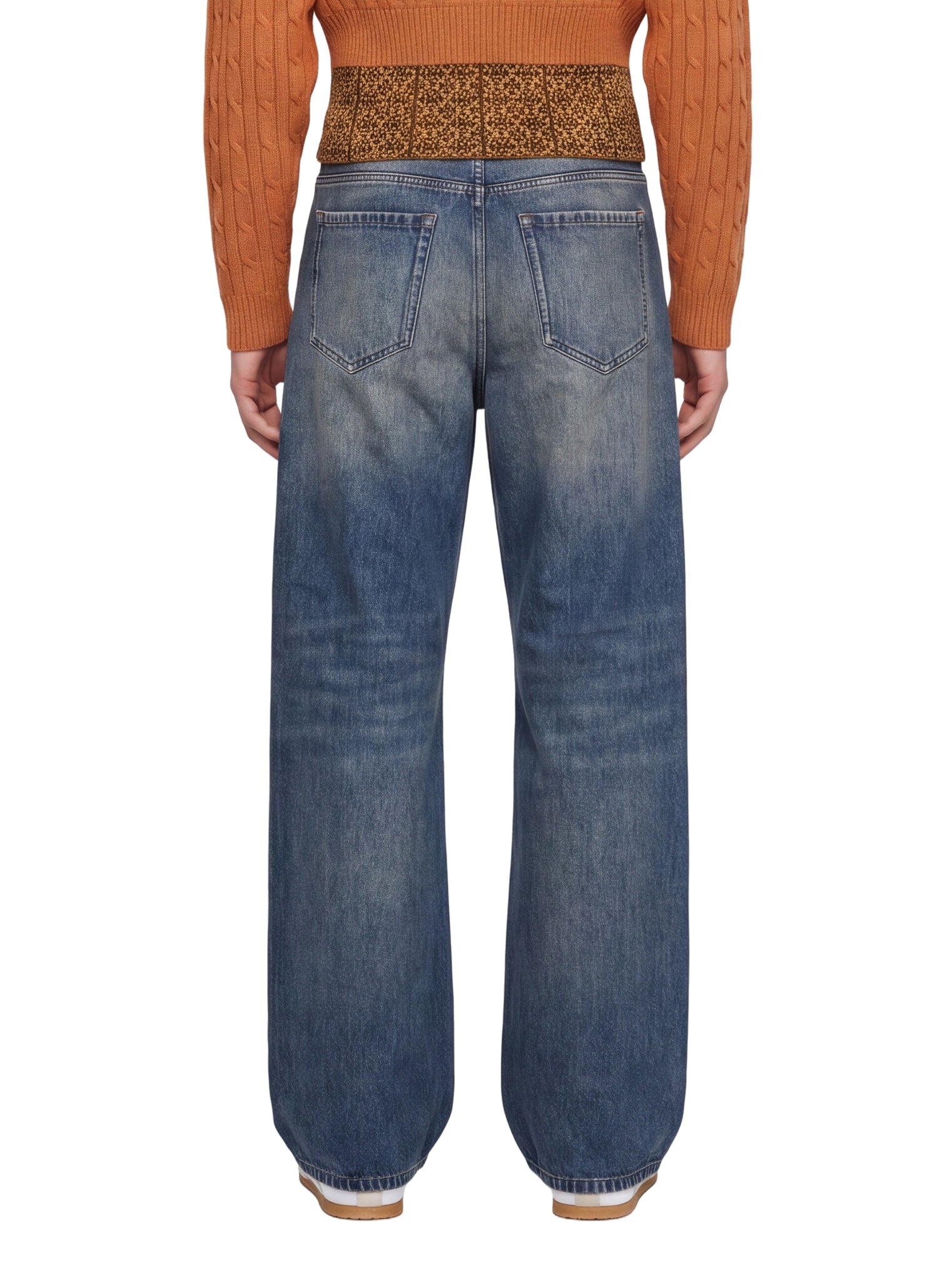 Jeans a gamba dritta in blu 