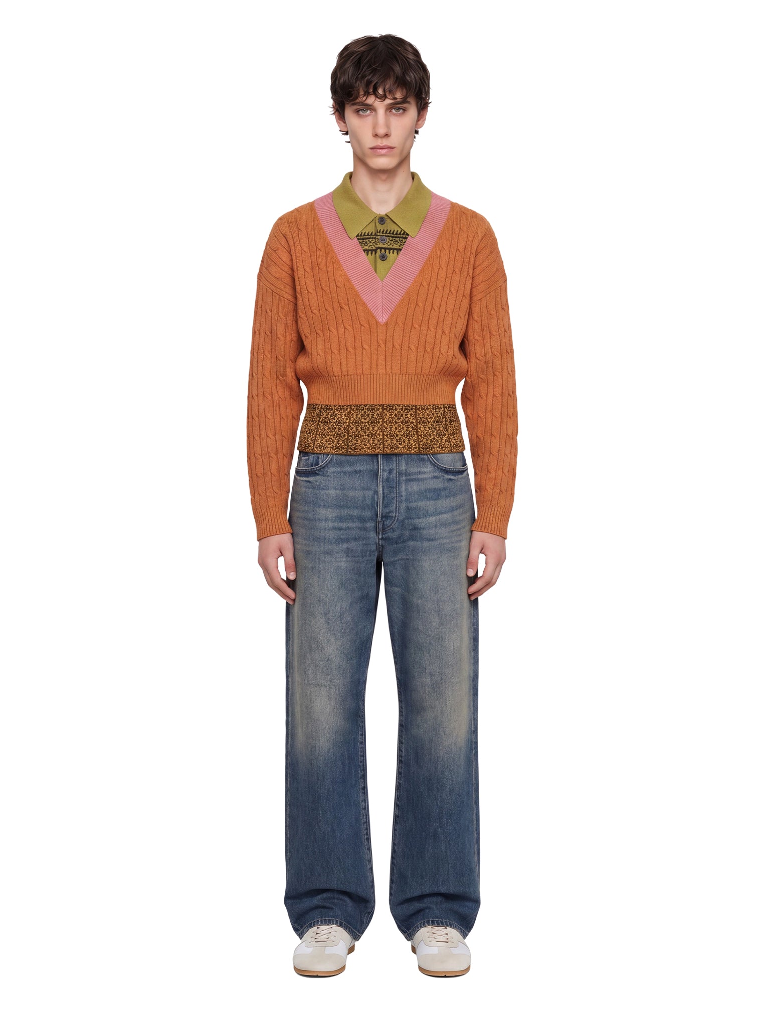 Jeans a gamba dritta in blu 