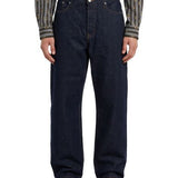 Jeans straight in denim indigo raw 