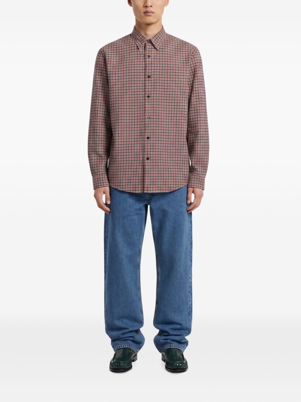Jeans straight in denim mid-blue 