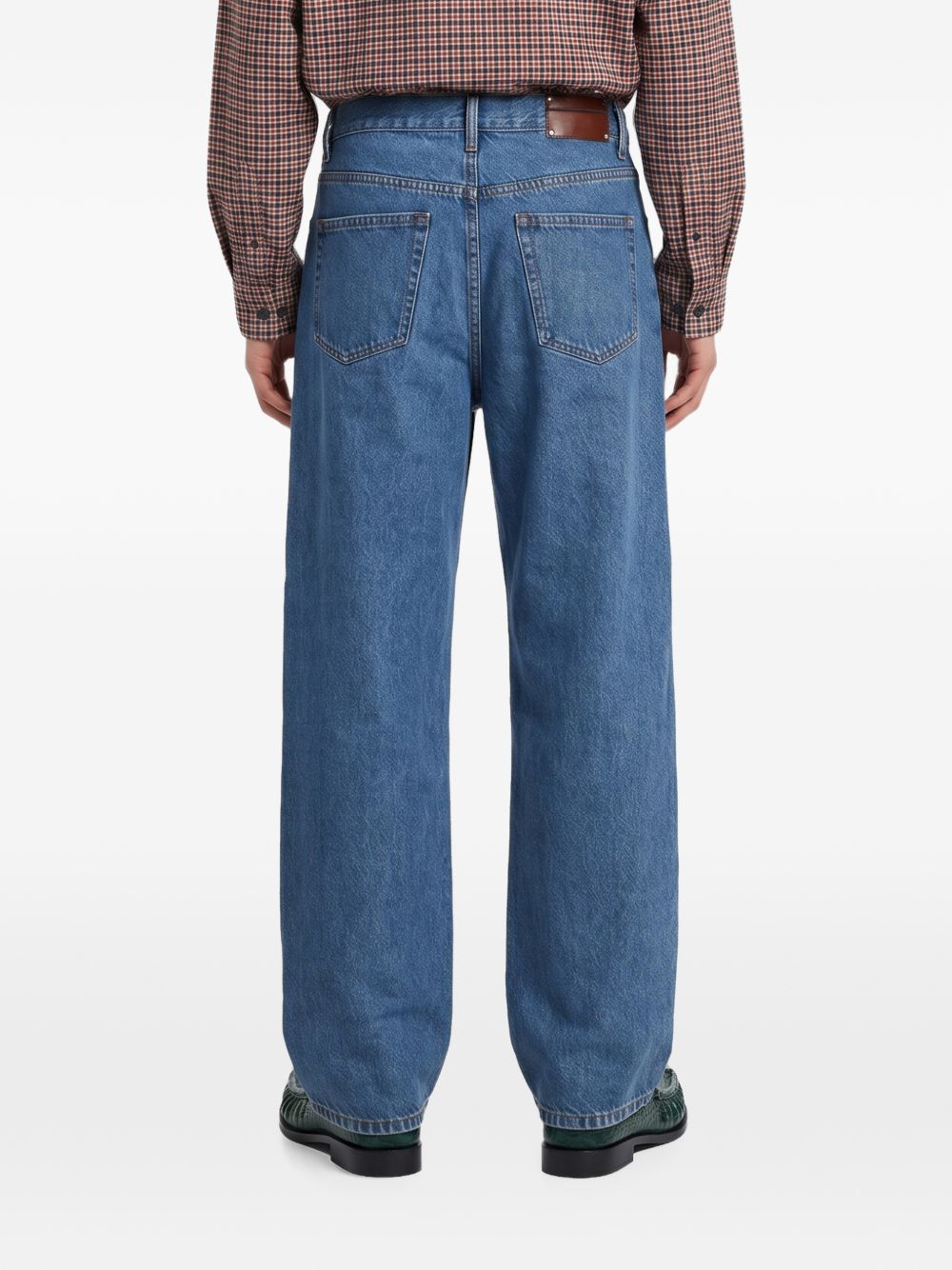 Jeans straight in denim mid-blue 