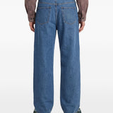 Jeans straight in denim mid-blue 