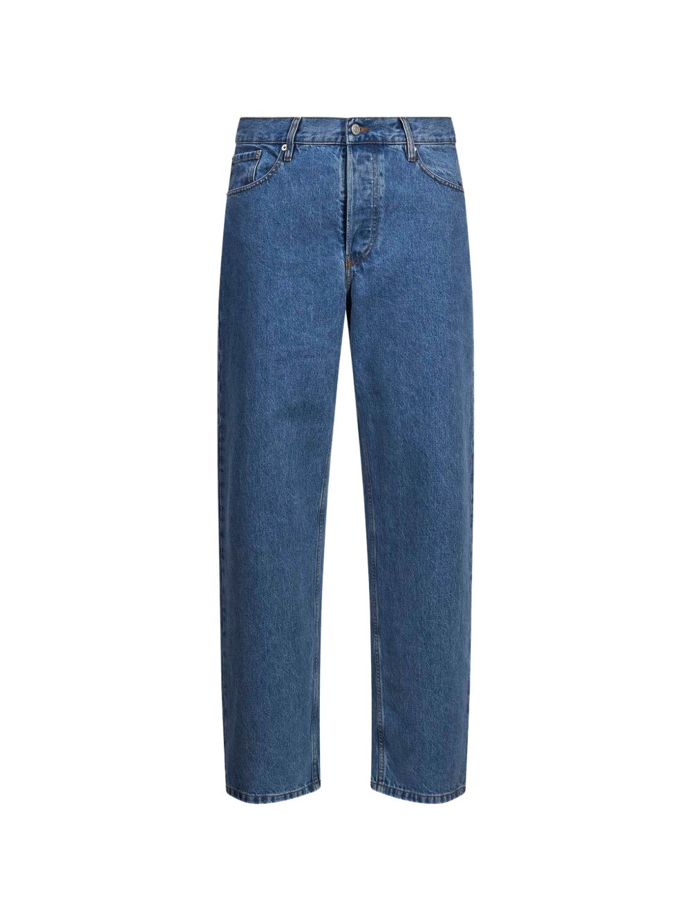 Jeans straight in denim mid-blue 