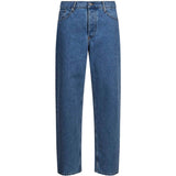 Jeans straight in denim mid-blue 