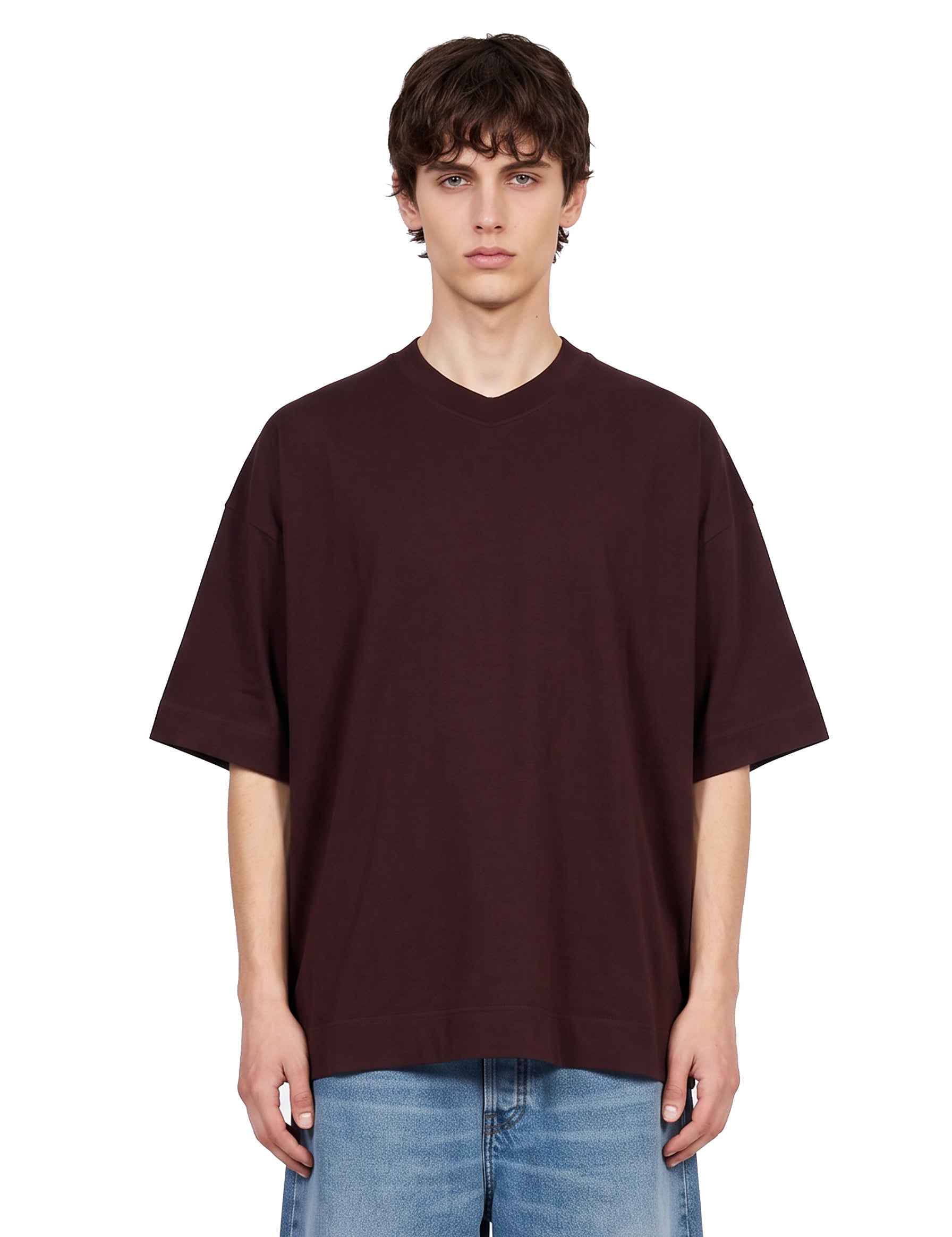 T-shirt Heno in bordeaux 