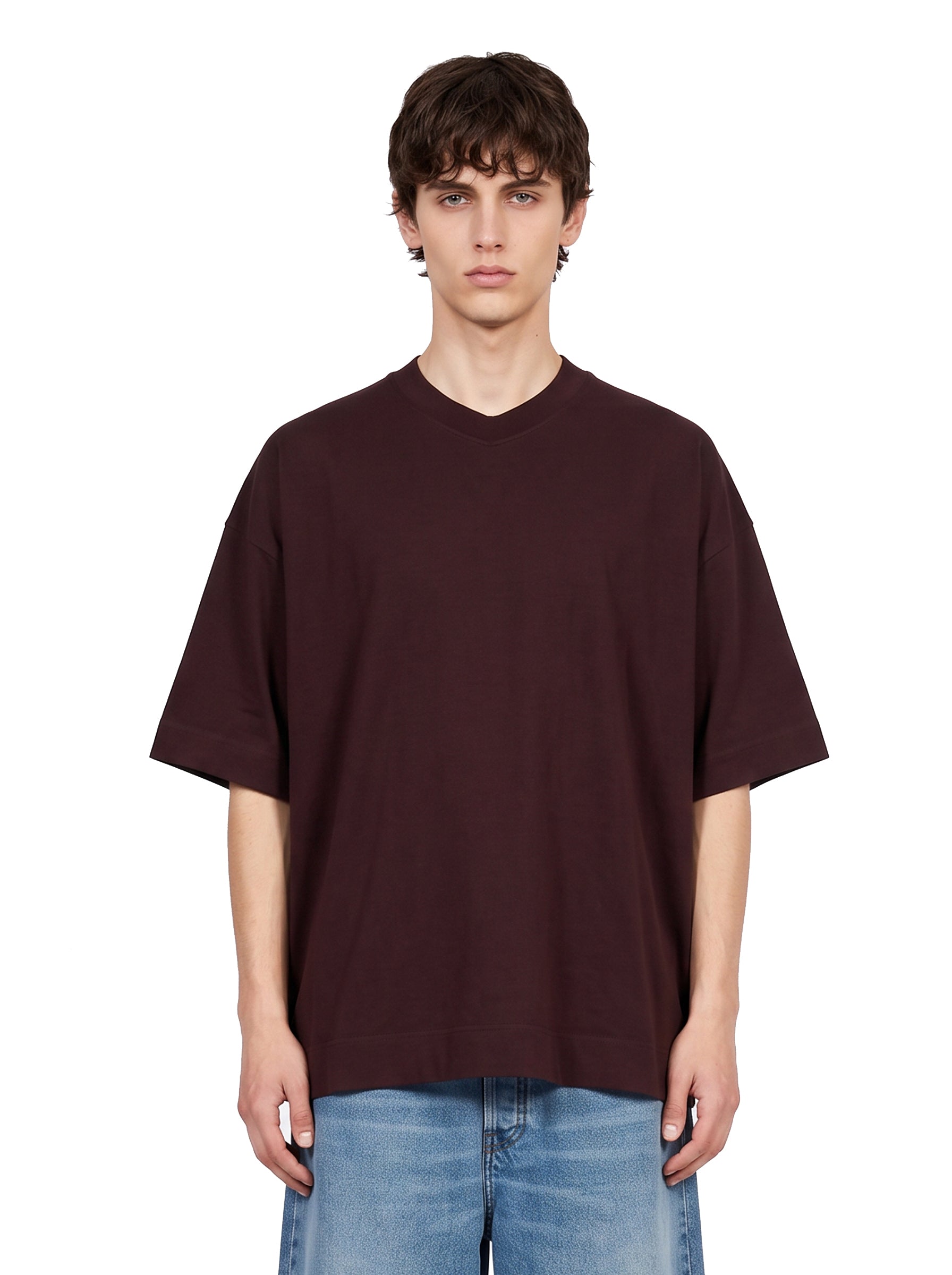 T-shirt Heno in bordeaux 