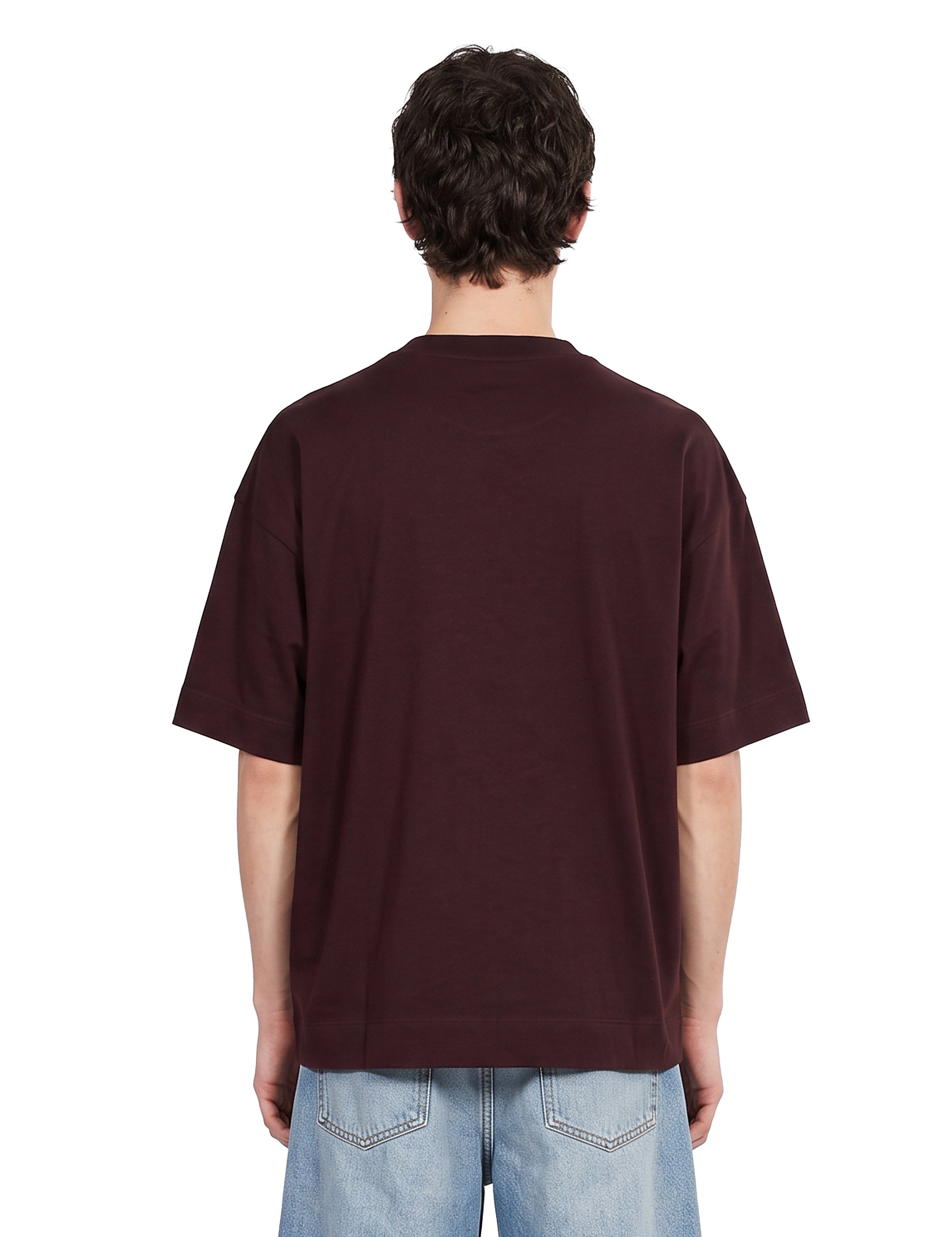T-shirt Heno in bordeaux 