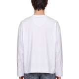 T-shirt a maniche lunghe hegland in bainco 