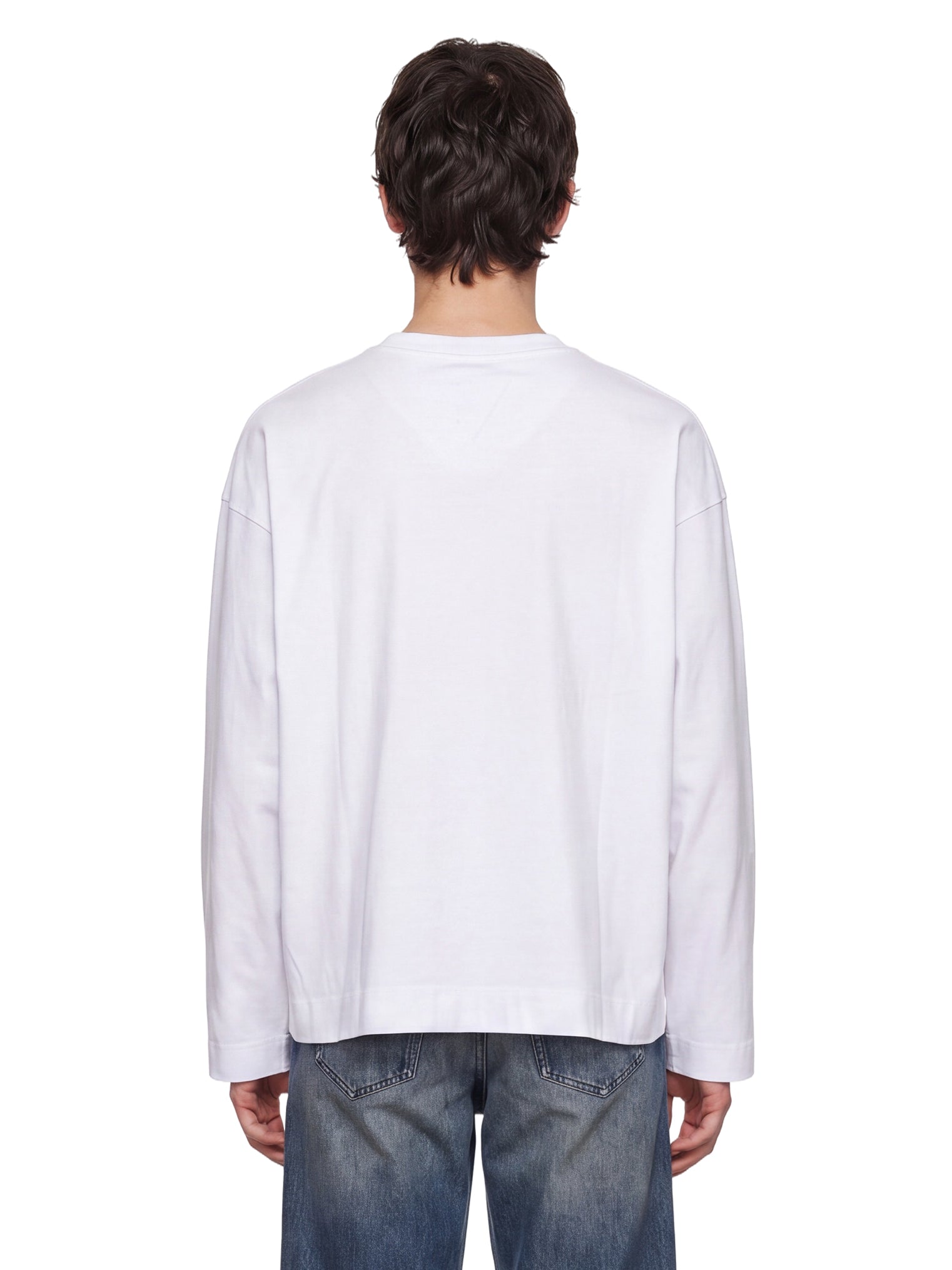 T-shirt a maniche lunghe hegland in bainco 