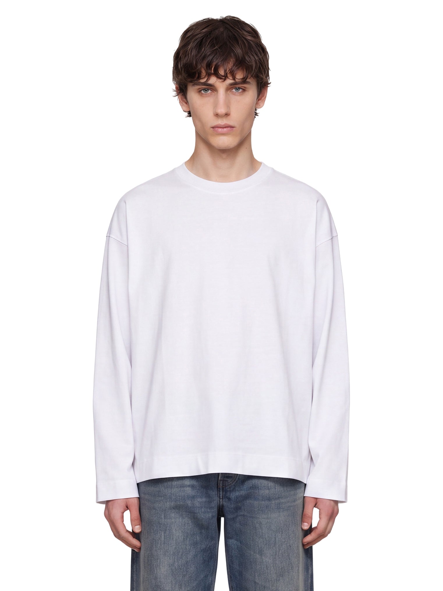 T-shirt a maniche lunghe hegland in bainco 