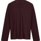 T-shirt a maniche lunghe hegland in bordeaux 