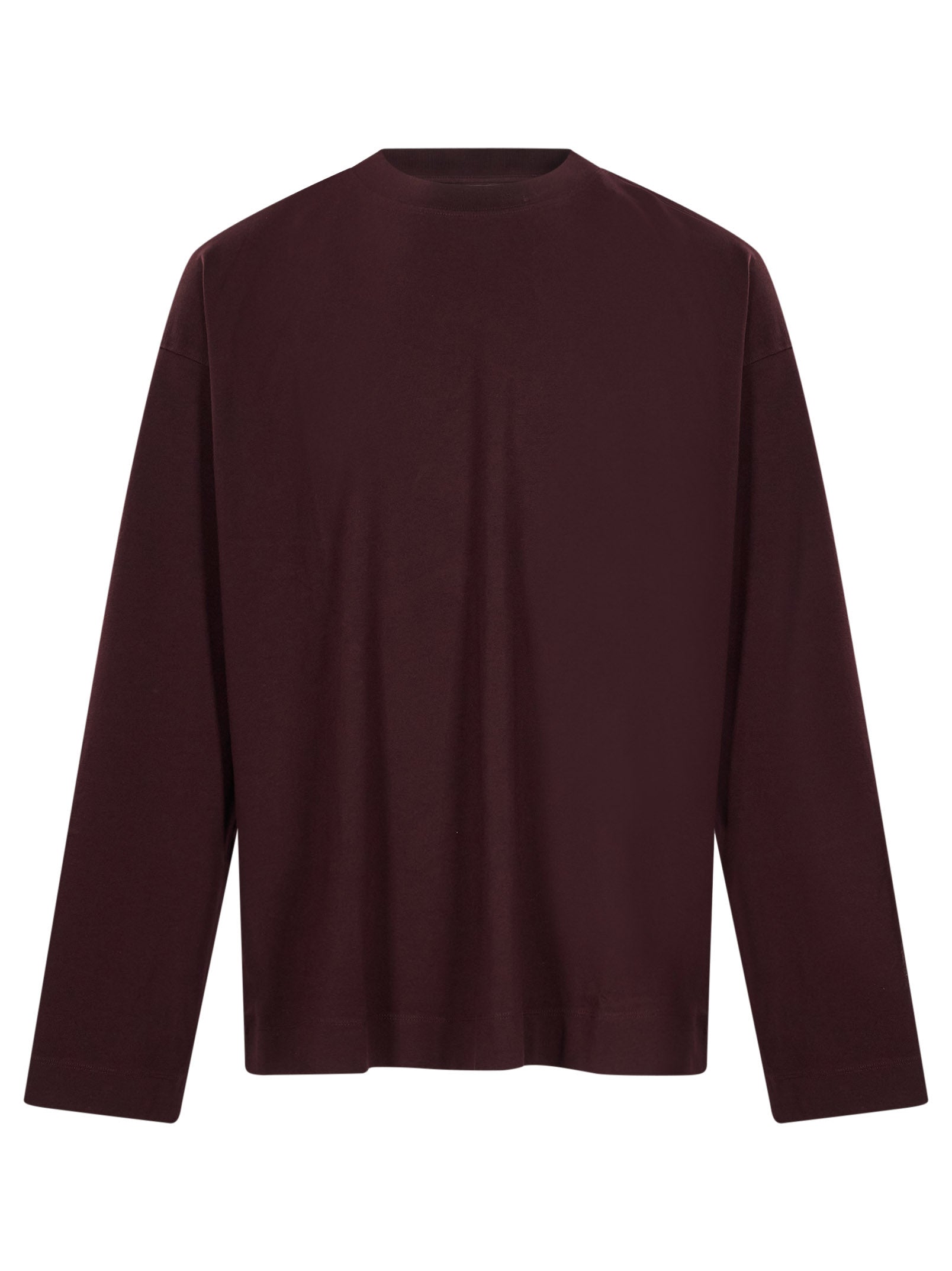 T-shirt a maniche lunghe hegland in bordeaux 