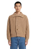 Camel wool cardigan with buttons
