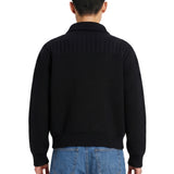 Cardigan in lana con bottoni nero 