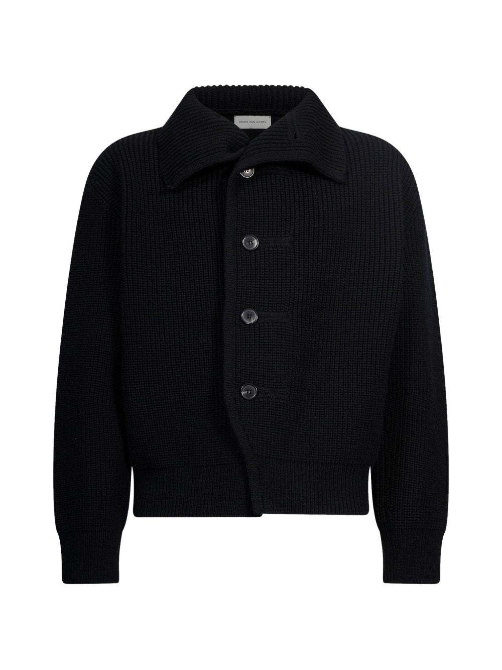 Cardigan in lana con bottoni nero 