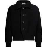Cardigan in lana con bottoni nero 