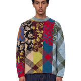 Maglione con design patchwork matadi multicolore 