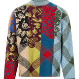 Maglione con design patchwork matadi multicolore 