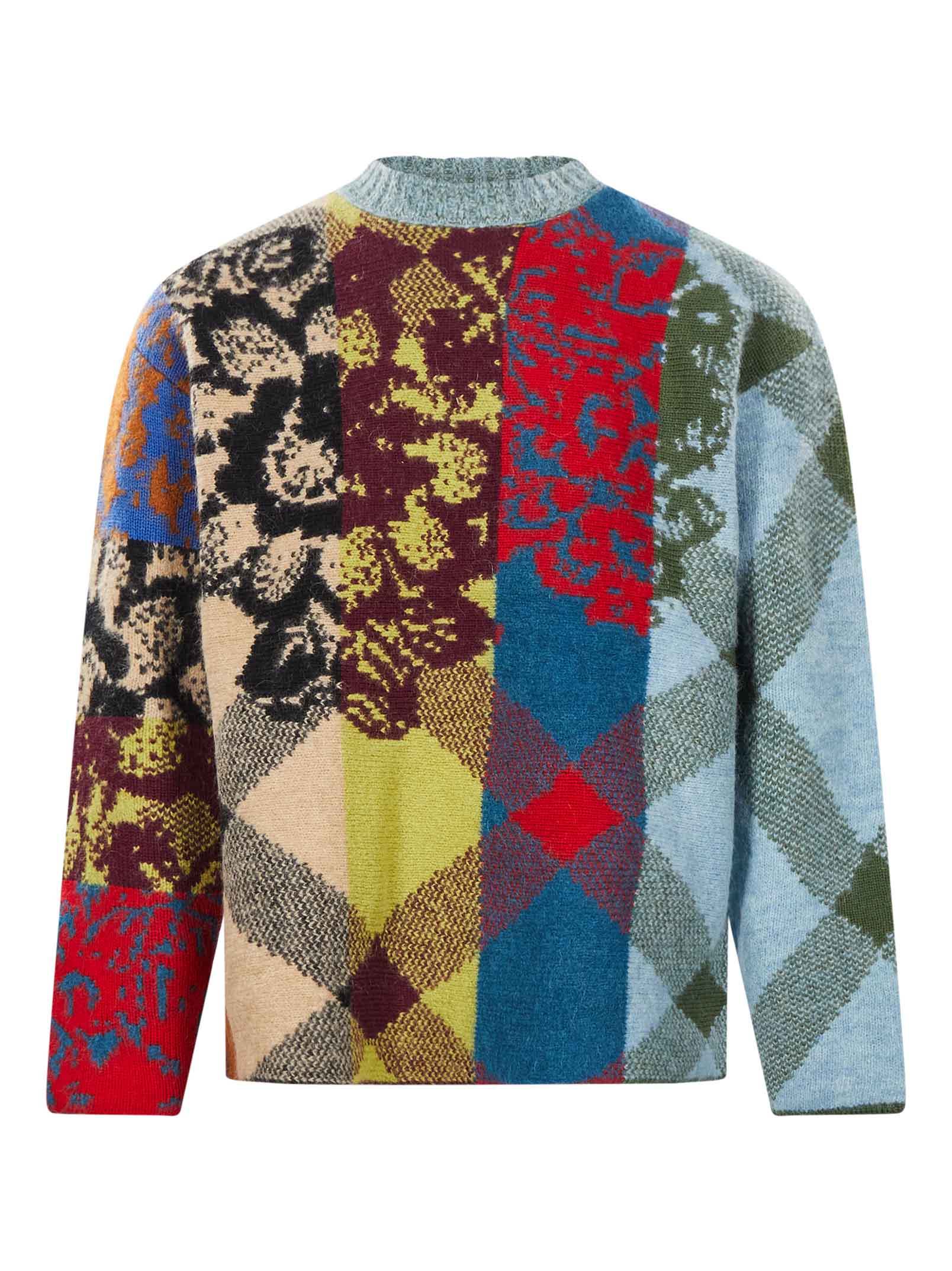 Maglione con design patchwork matadi multicolore 