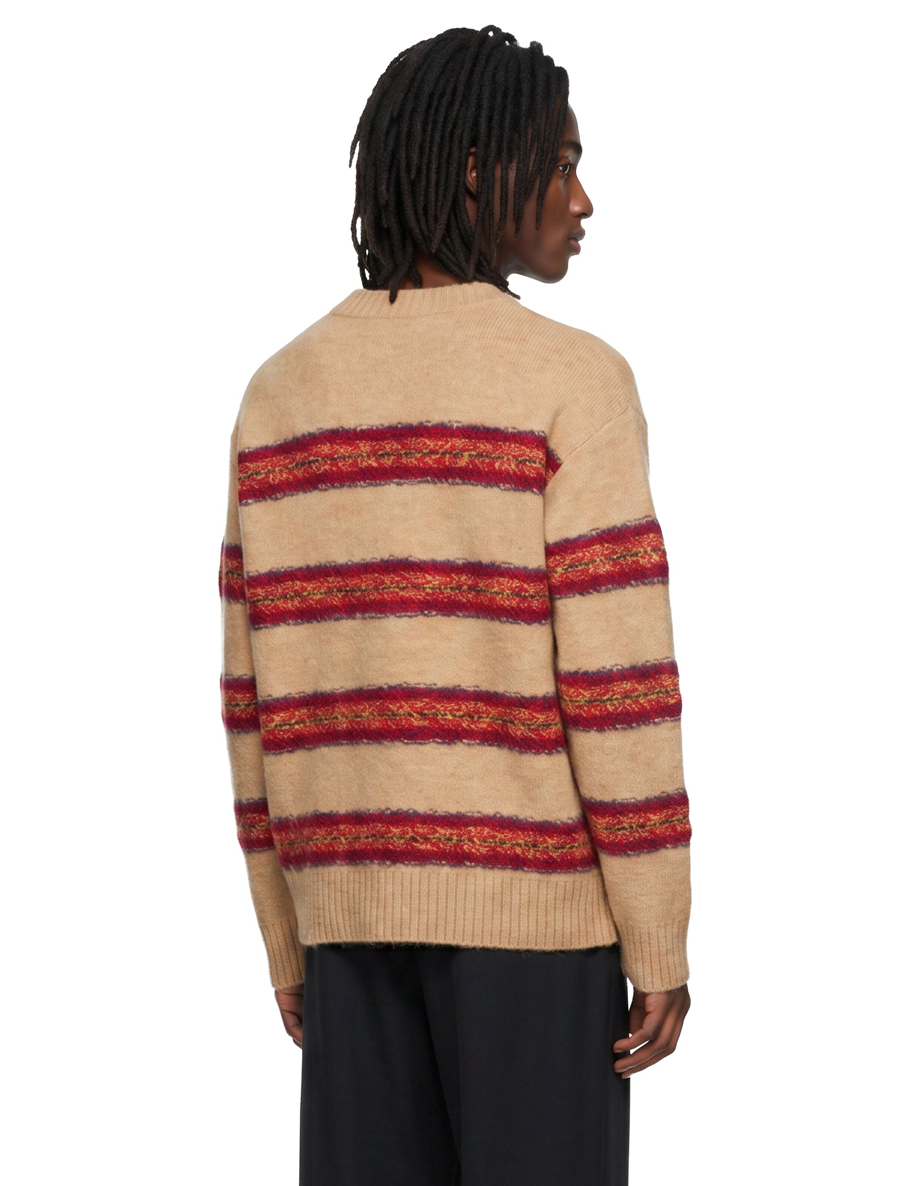 Maglia in lana a righe multicolor 