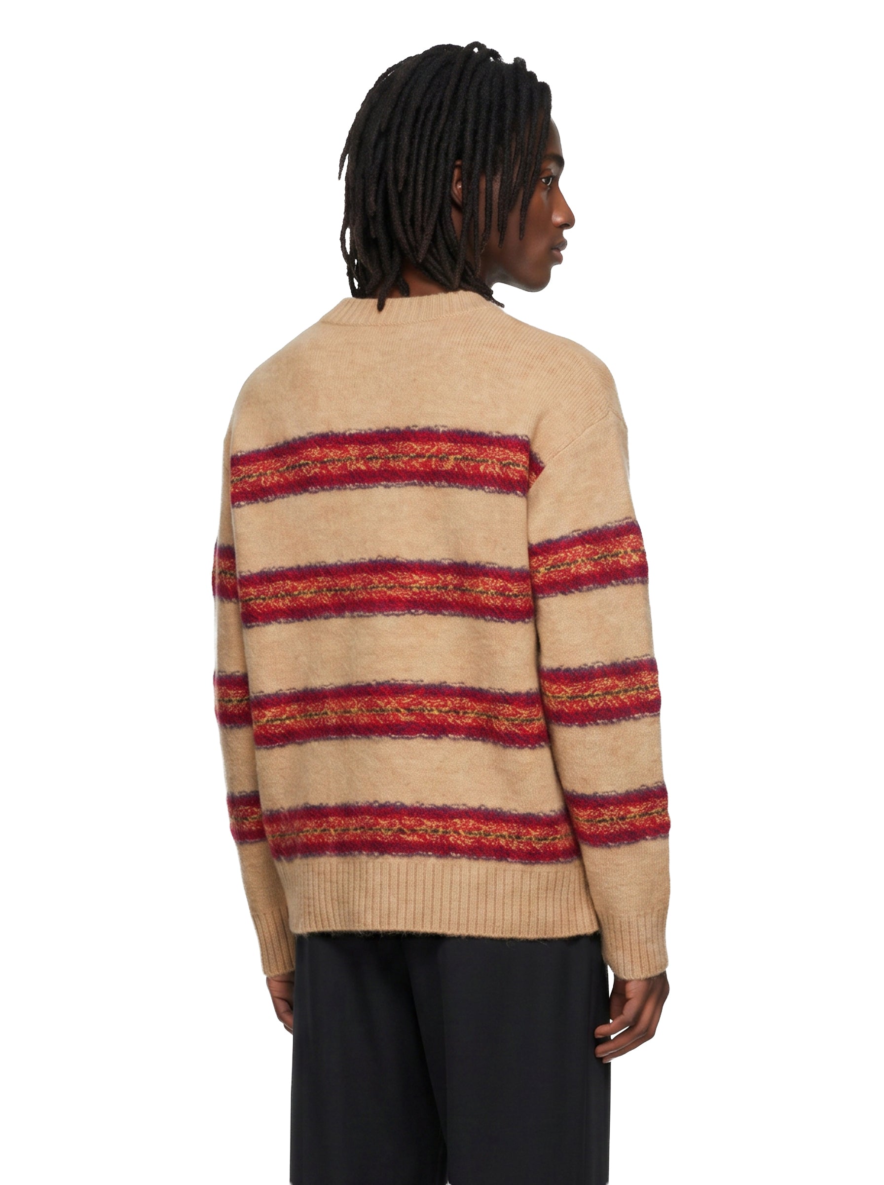 Maglia in lana a righe multicolor 