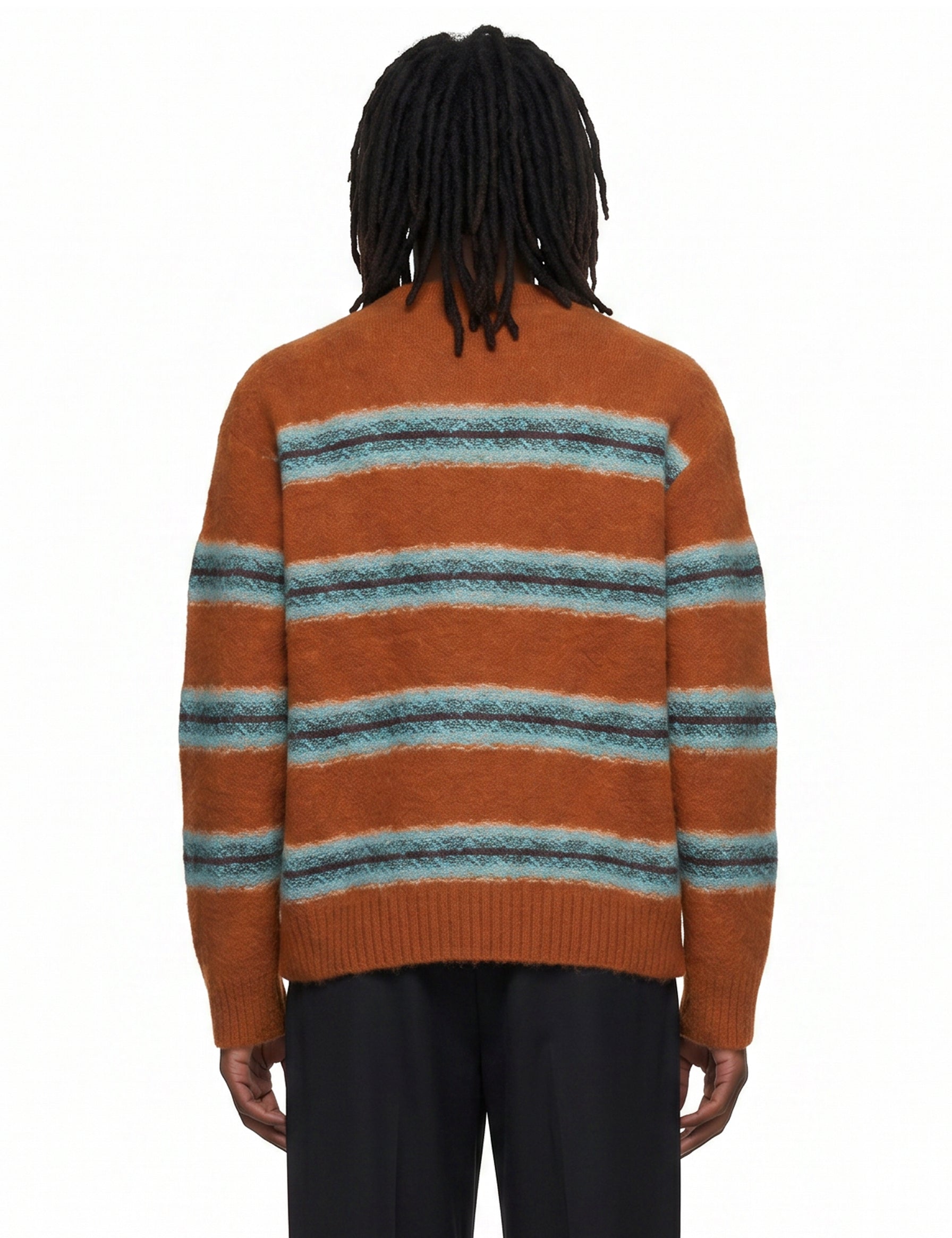 Maglia in lana a righe multicolor 