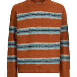 Maglia in lana a righe multicolor 