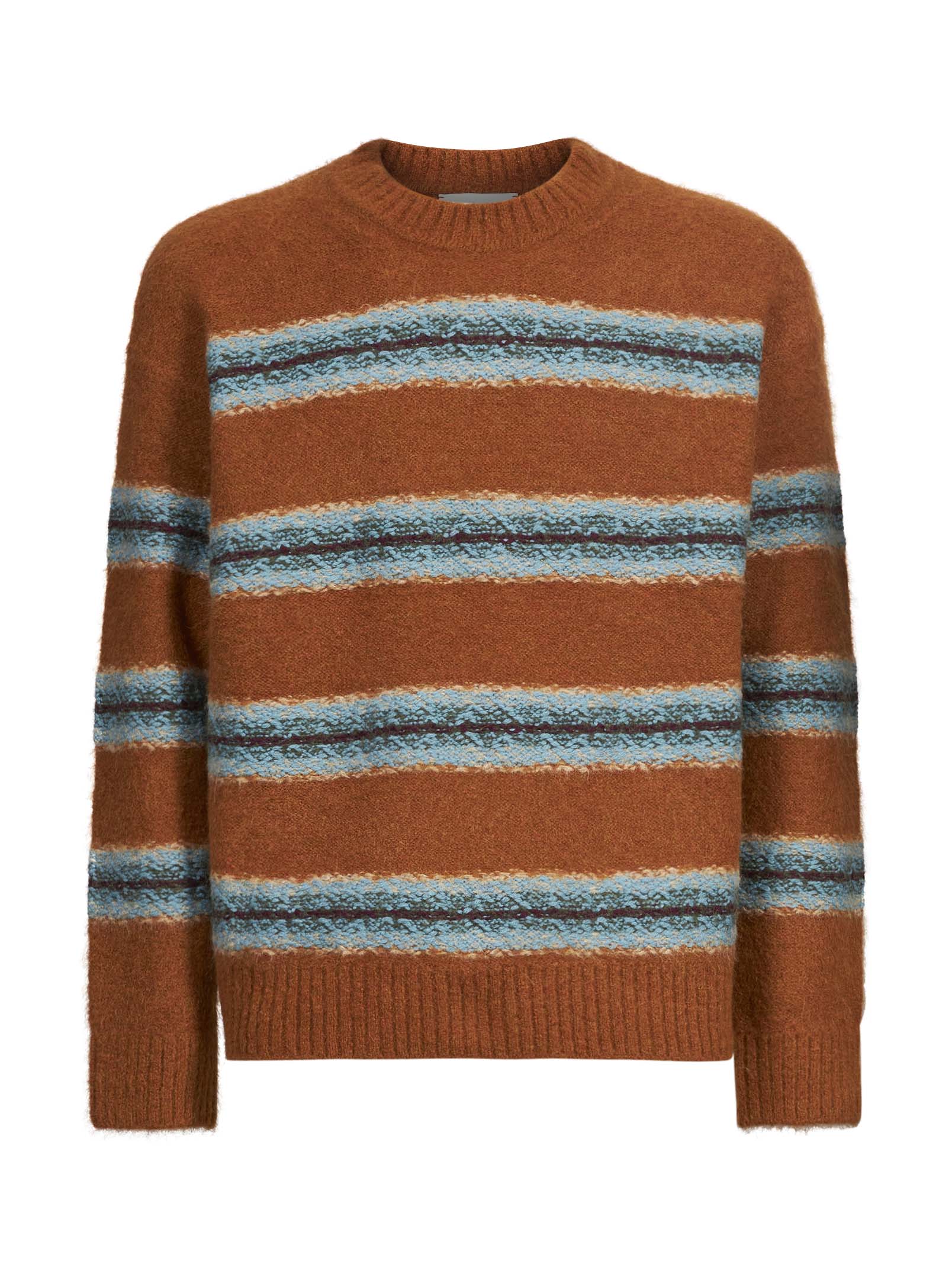 Maglia in lana a righe multicolor 