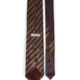 Cravatta con motivo a righe multicolor 