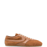 Sneaker in pelle in marrone 