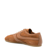 Sneaker in pelle in marrone 