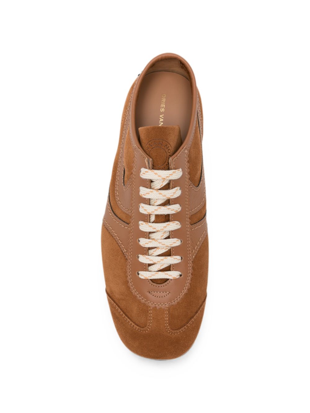 Sneaker in pelle in marrone 