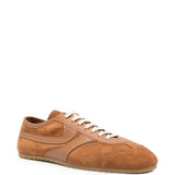 Sneaker in pelle in marrone 
