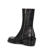 Stivali da cowboy in pelle in nero 