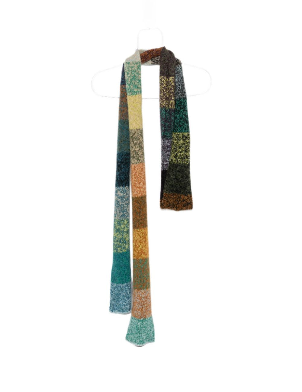Sciarpa con design color-block multicolore 