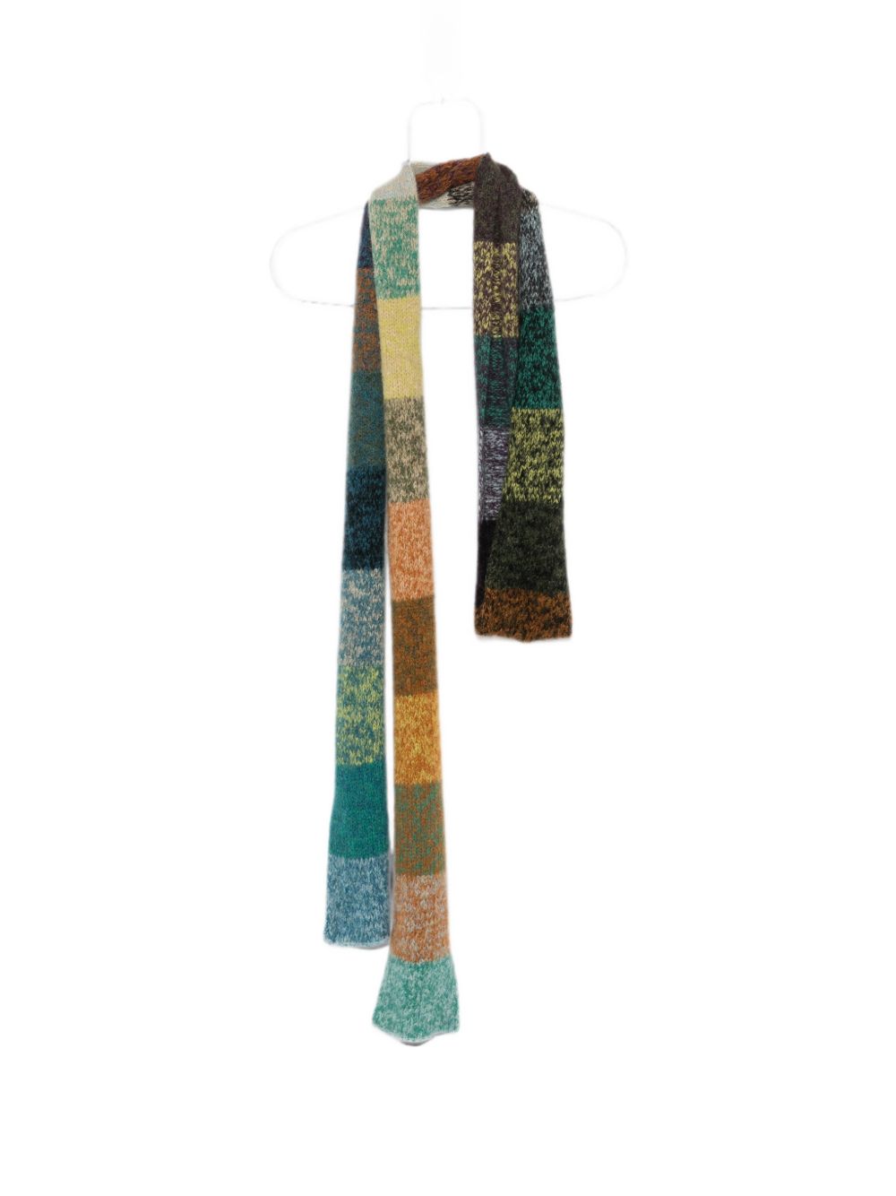 Sciarpa con design color-block multicolore 