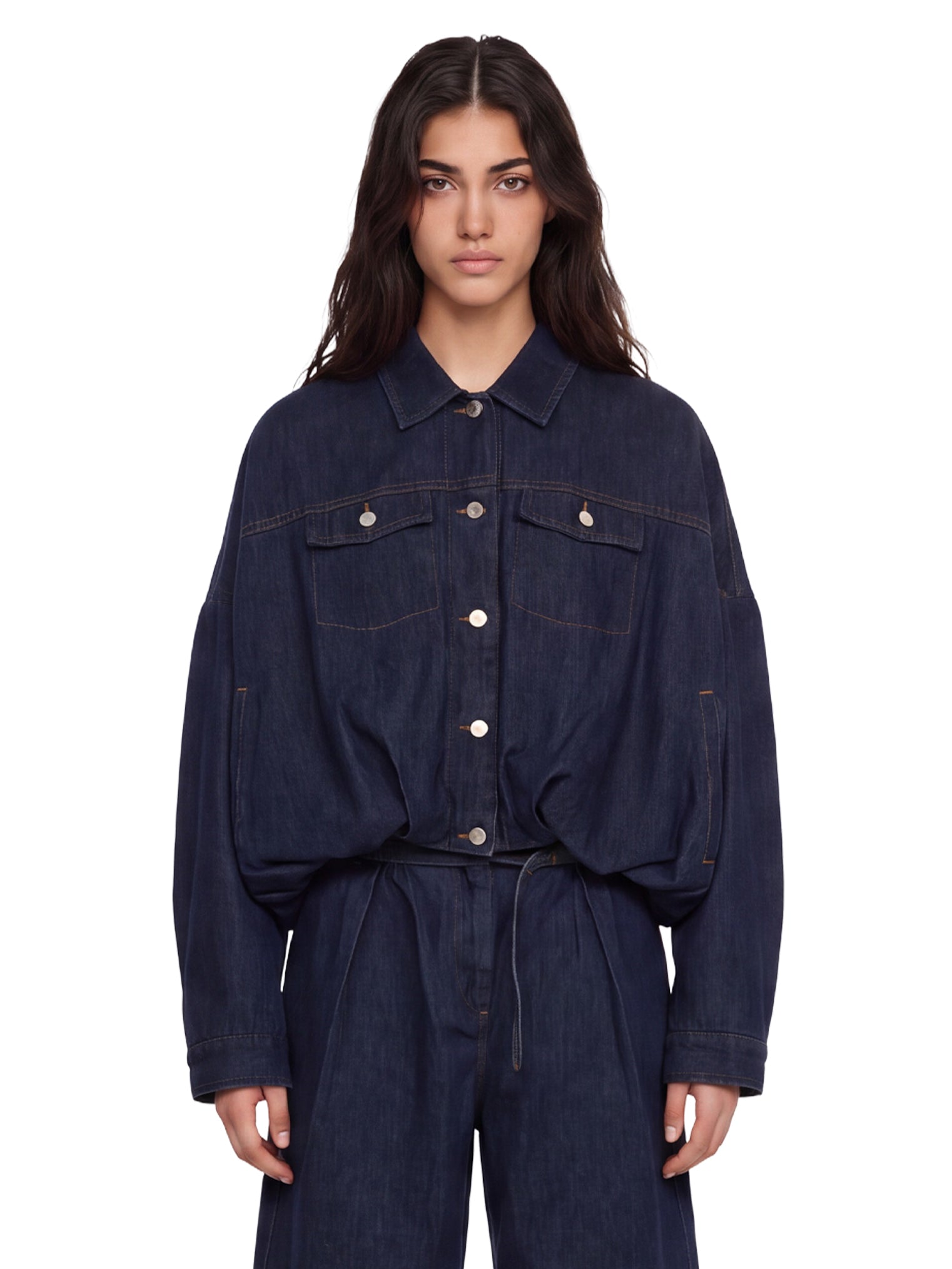 Giacca di jeans vesto in blu 
