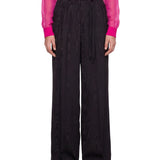 Pantaloni a vita alta Peacha in nero 