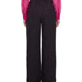 Pantaloni a vita alta Peacha in nero 