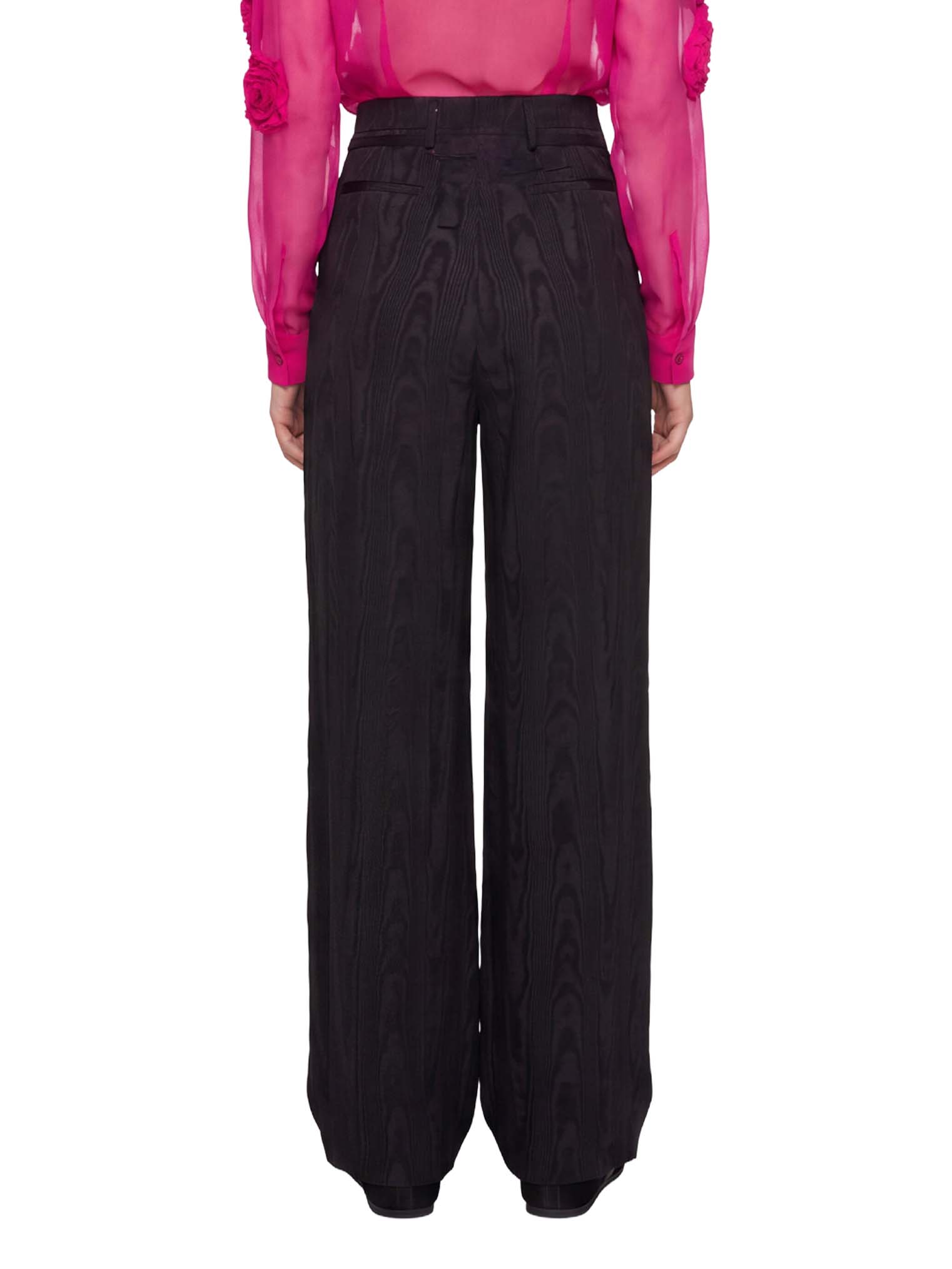 Pantaloni a vita alta Peacha in nero 
