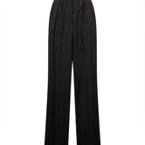Pantaloni a vita alta Peacha in nero 