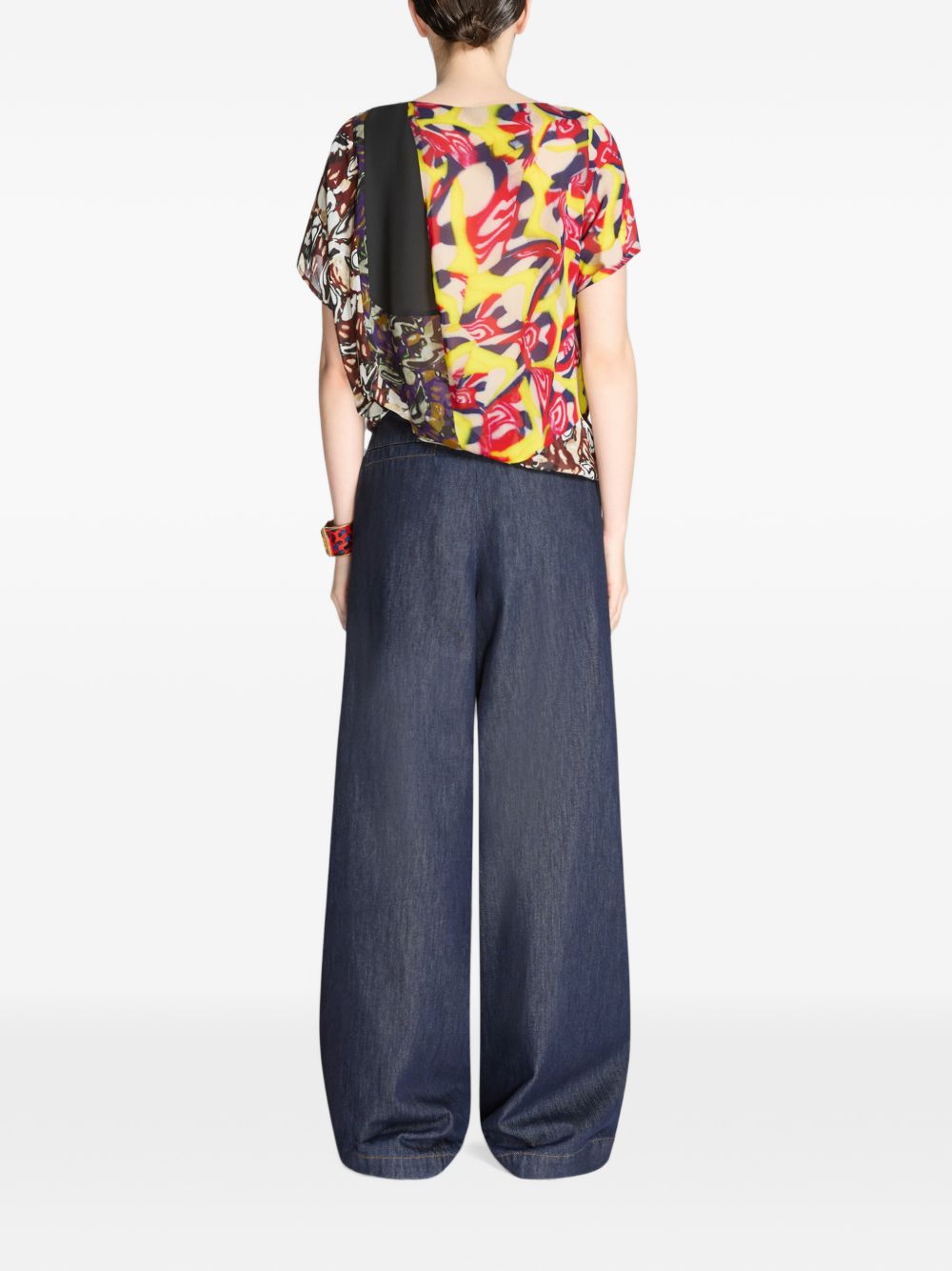 Jeans wide-leg denim indigo 